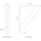 Ekena Millwork Traditional Wrought Iron Bracket, (Single center brace), Antiqued Bronze 1 1/2"W x 7 1/2"D x 10"H BKTM01X07X10STRABZ - alternate 8